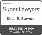 Rated By | Super Lawyers | Shea E. Stevens | Selected In 2020 | Thomson Reuters